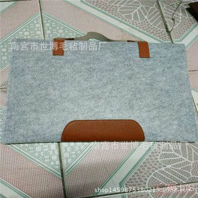 【一件代發iPad毛氈電腦包爆款平板電腦內膽包皮革手提電腦包】南宮市世博毛氈制品廠 - 產品庫